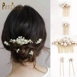 Pearl Tiara Wedding Hair Comb Hair Pins Bridal Headpiece