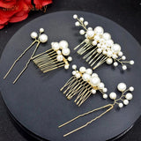 Pearl Tiara Wedding Hair Comb Hair Pins Bridal Headpiece