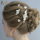 Pearl Tiara Wedding Hair Comb Hair Pins Bridal Headpiece
