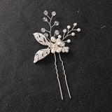 Crystal Pearls Bridal Hair Comb Set Bridesmaids Hair Jewelry