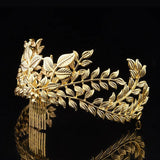 Baroque Style Metal Tiaras Crown Headband Bride Wedding Hair Accessories