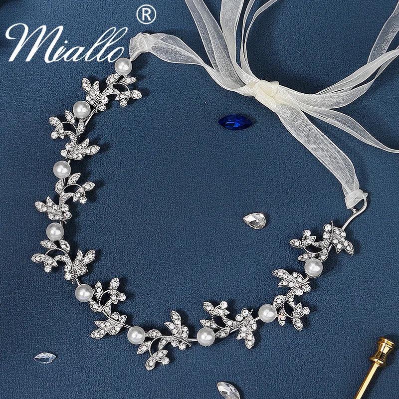 Rhinestone Headbands Wedding Hair Accessories Silver Hairbands Bridesmaid Gift