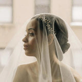Bridal Crystal Headband Flowers Headdress Indian Jewelry for Women