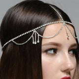 Boho Crystal Forehead Hair Accessories for Women Wedding
