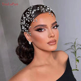 Wedding Tiara Bridal Headband Rhinestone Headwear for Party Wedding HP65