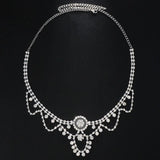 Stonefans Boho Crystal Forehead Chain Bridal Headband for Women