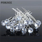 40Pcs Rhinestone Crystal Pearl Flower Hair Pins Bridal Wedding Accessories