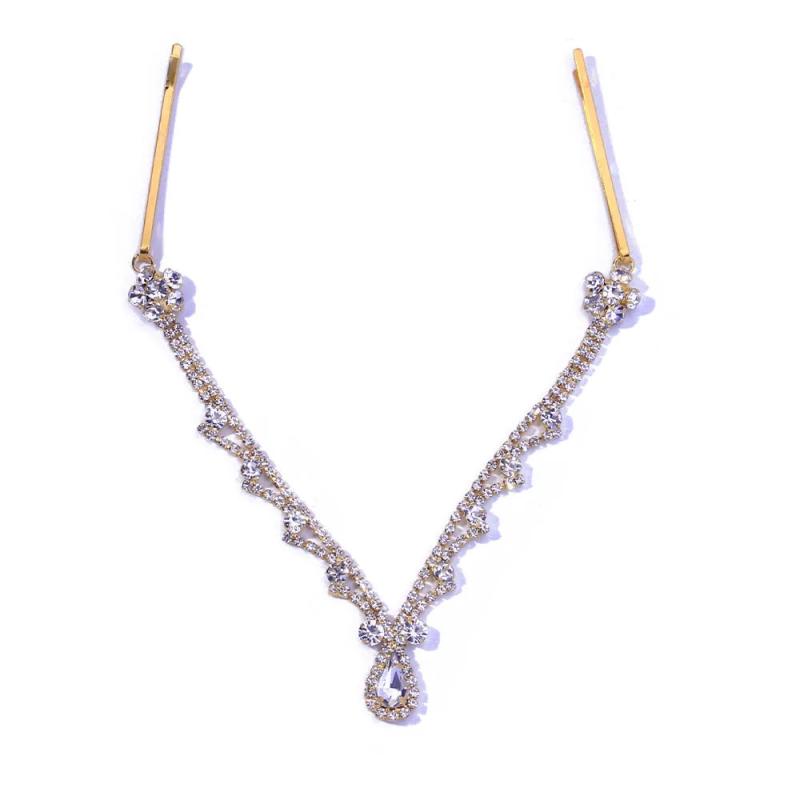 Crystal Bridal Head Chain Tiara Hair Jewelry Rhinestone Forehead Headband