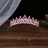 Kids Rhinestone Crown Hair Clip for Birthday Party