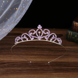 Kids Rhinestone Crown Hair Clip for Birthday Party