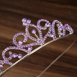 Kids Rhinestone Crown Hair Clip for Birthday Party