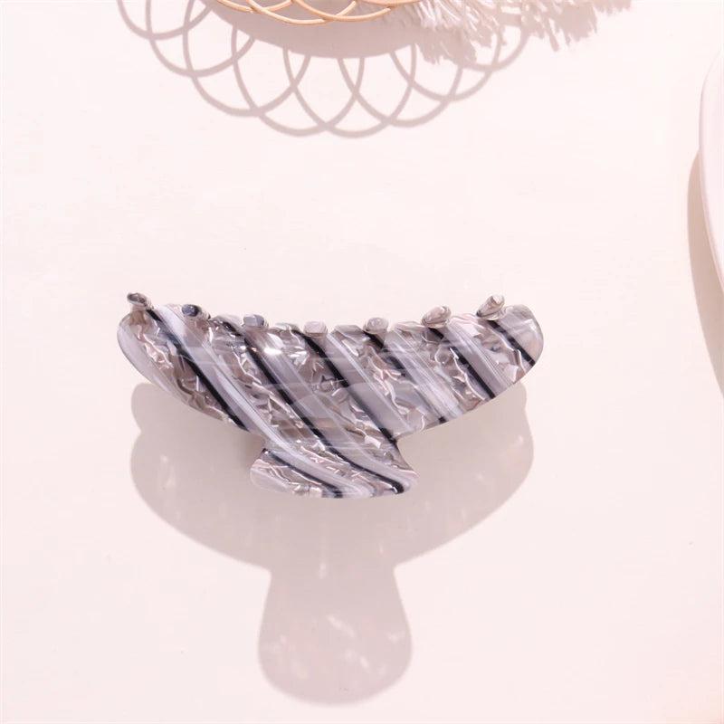 Leopard Stripe Hair Clip Large Shark Hair Claws for Women