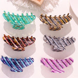 Leopard Stripe Hair Clip Large Shark Hair Claws for Women
