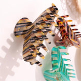 Leopard Stripe Hair Clip Large Shark Hair Claws for Women