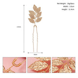6pcs Leaf Wedding Hair Pins Bridal Hair Clips Forks Jewelry Women Accessories