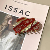 Stripe Gradient Multicolor Clouds Hair Claws Acetic Acid Shark Clip