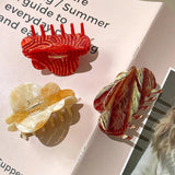 Stripe Gradient Multicolor Clouds Hair Claws Acetic Acid Shark Clip