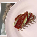 Stripe Gradient Multicolor Clouds Hair Claws Acetic Acid Shark Clip