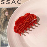 Stripe Gradient Multicolor Clouds Hair Claws Acetic Acid Shark Clip