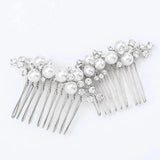 Bridal Wedding Combs with Pearls 2PCS