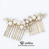 Bridal Wedding Combs with Pearls 2PCS