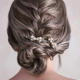 Bridal Wedding Combs with Pearls 2PCS