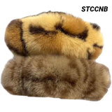 Autumn Rex Rabbit Hair Accessories Leopard Shark Clip Multicolor