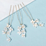3pcs Crystal Hair Pins Forks Women Bridal Wedding Hair Accessories