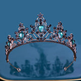Baroque Vintage Girls Crystal Crown Hair Jewelry Tiara Women Birthday Party