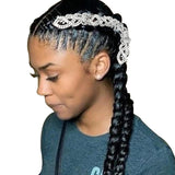 StoneFans Rhinestone Dreadlocks Hair Clip DIY Claw Clamp Style Women Jewellery