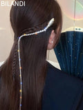 Crystal Snake Hair Clip Women Girls Barrette Hairpin Ponytail Head Accessory