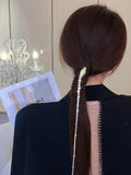 Crystal Snake Hair Clip Women Girls Barrette Hairpin Ponytail Head Accessory