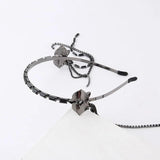 Metal Rhinestone Fringe Hair Hoop for Women