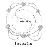 Stonefans Brinie Boho Head Chain Crystal Pendant Hair Piece Layered