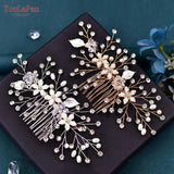 HP336 Crystal Floral Wedding Hair Comb for Bride