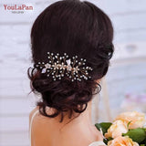 HP336 Crystal Floral Wedding Hair Comb for Bride