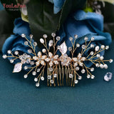 HP336 Crystal Floral Wedding Hair Comb for Bride