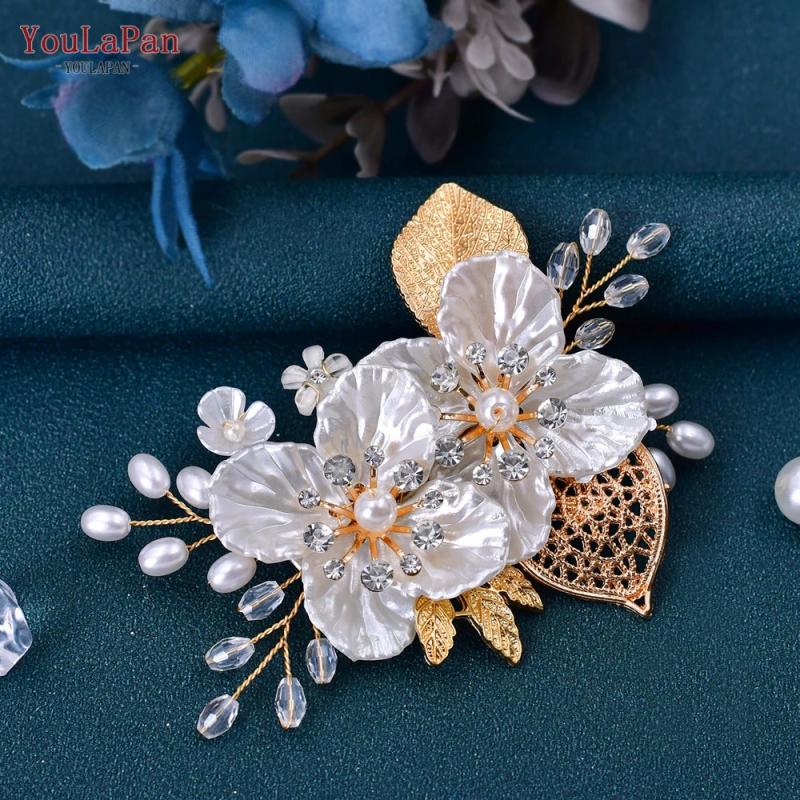 Bridal Tiara Wedding Flower Headdress Women Headpiece Hair Ornaments