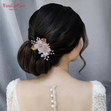 Bridal Tiara Wedding Flower Headdress Women Headpiece Hair Ornaments
