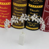 Rhinestone Crystal Leaf Bridal Tiara Headband Wedding Hair Accessories