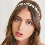 Stonefans Rhinestone Hairband Wedding Head Chain Bridal Headpiece
