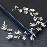 Flower Headband Earrings Set for Wedding