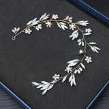 Flower Headband Earrings Set for Wedding