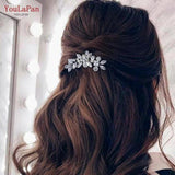 HP88 Rhinestone Wedding Head Comb for Brides
