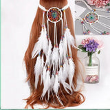 Boho Dream Catcher Feather Hair Band Wedding Headdress