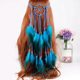 Boho Dream Catcher Feather Hair Band Wedding Headdress