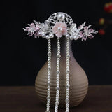 Chinese Hanfu Headwear Beaded Tassel Hair Accessories