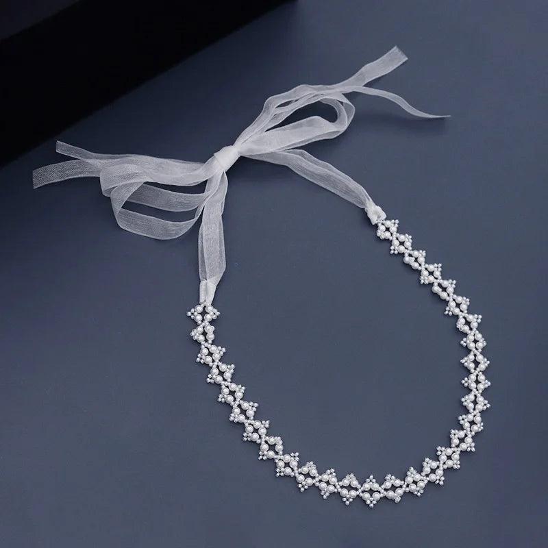 Pearl Headband for Women Hair Accessories Wedding Bridal Hair Jewelry