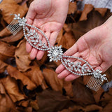 Crystal Bridesmaid Headdress Bridal Hair Comb for Wedding Party