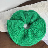 Soft Wool Hair Scrunchie for Women Knitted Hair Rope Hairband